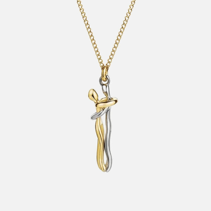 Hug Necklace Solid Gold